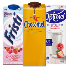 Houdbare Chocomel, Fristi of Optimel